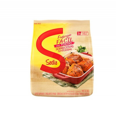 FRANGO FACIL SADIA SOBRECOXA TEMPERADA 800 G