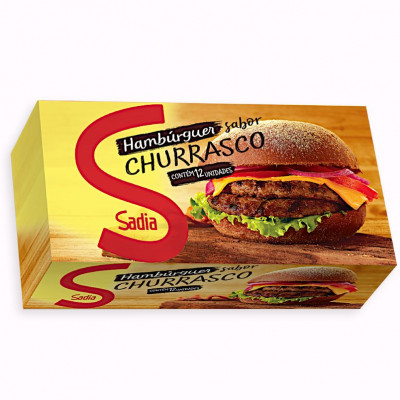 HAMBURGUER BOVINO SADIA CHURRASCO 672 G