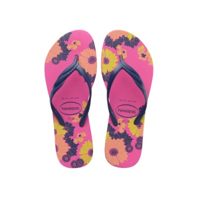 CHINELO HAVAIANAS FANTASIA ROMÂNTICA ROSA NÚMERO 39-40