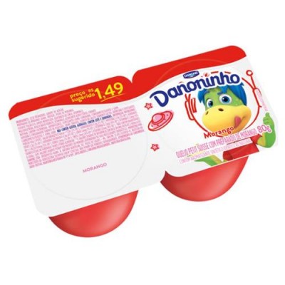 IOGURTE DANONINHO MORANGO 85G