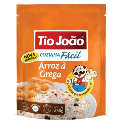 ARROZ À GREGA TIO JOÃO COZINHA FÁCIL 250 GRAMAS