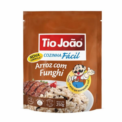 ARROZ COM FUNGHI TIO JOÃO COZINHA FÁCIL 250 GRAMAS