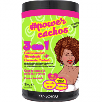 CREME DE TRATAMENTO KANECHOM POWER CACHOS 3 EM 1 1KG