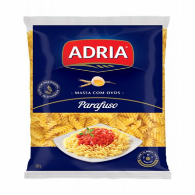 MACARRÃO ADRIA COM OVOS PARAFUSO 500G