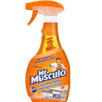 LIMPADOR DESENGORDURANTE MR MÚSCULO COZINHA GAT LEVE 500 ML PAGUE 400 ML