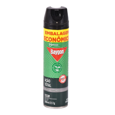 INSETICIDA AEROSOL BAYGON AÇÃO TOTAL EMBALAGEM ECONÔMICA 360 ML