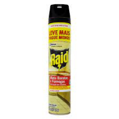 INSETICIDA AEROSOL RAID MATA BARATAS E FORMIGAS LEVE MAIS PAGUE MENOS 420 ML