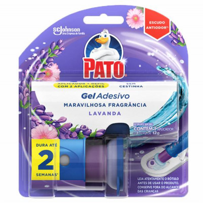 GEL ADESIVO PATO APARELHO COM 2 DISCOS LAVANDA 01 APLICADOR E 01 REFIL DE 12 GRAMAS