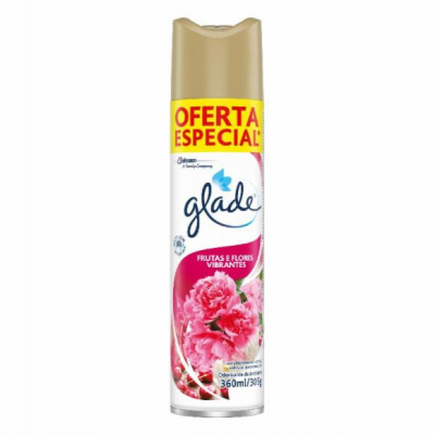 ODORIZADOR DE AMBIENTE GLADE FRUTAS E FLORES VIBRANTES 360 ML