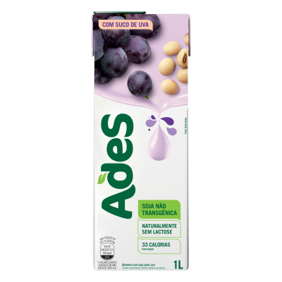 ALIMENTO SOJA ADES UVA 1L