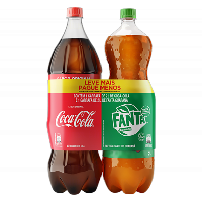 COMBO COCA COLA + FANTA GUARANA 2L