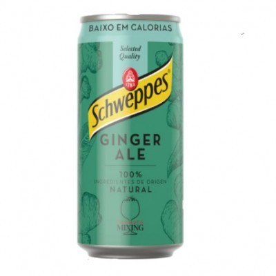 REFRIGERANTE SCHWEPPES GINGER ALE LATA 220 ML