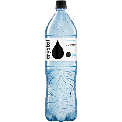 ÁGUA MINERAL CRYSTAL COM GÁS 1,5 L