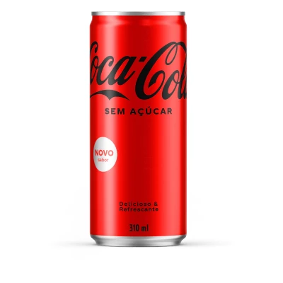 REFRIGERANTE COCA-COLA SEM AÇÚCAR LATA 310 ML