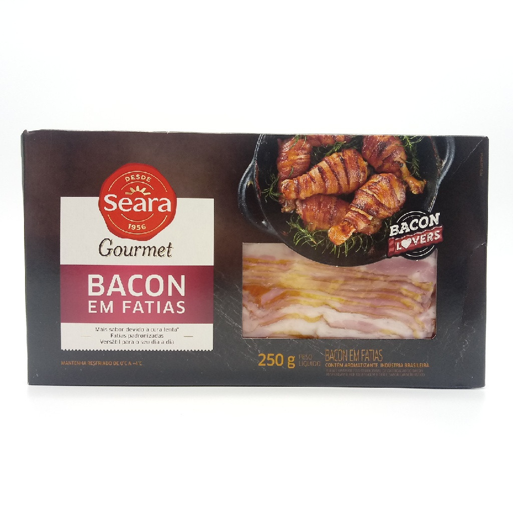 BACON SEARA EM FATIAS GOURMET 250 G