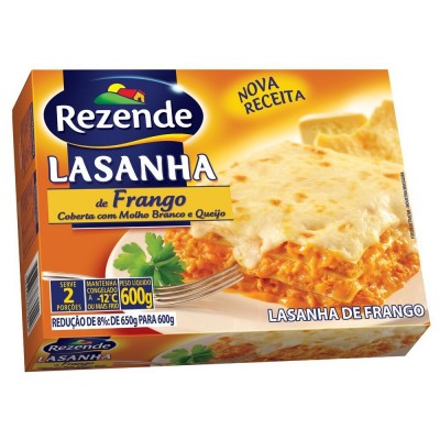 LASANHA DE FRANGO REZENDE 600G