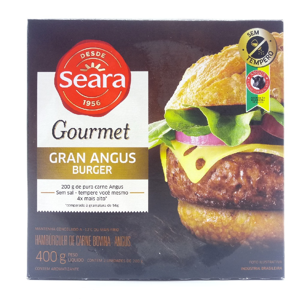 HAMBURGUER SEARA GOURMET ANGUS 400G