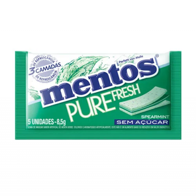 GOMA DE MASCAR MENTOS PURE FRESH 3 SPEARMINT 8,5G