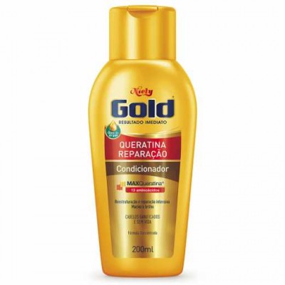 CONDICIONADOR NIELY GOLD QUERATINA COM ÓLEO ARGAN 200 ML