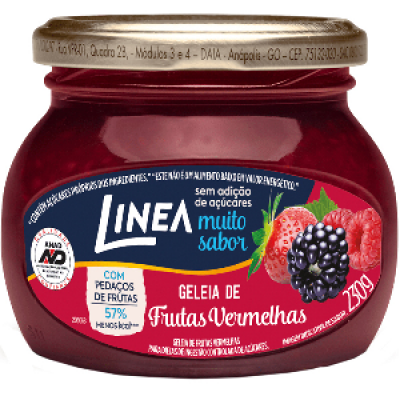 GELEIA LINEA FRUTAS VERMELHAS DIET 230G