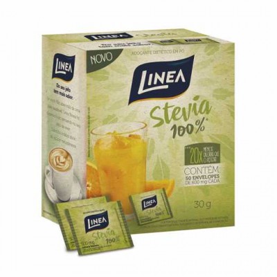 ADOÇANTE LINEA STEVIA 50 SACHÊS