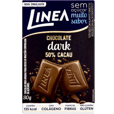 CHOCOLATE LINEA MEIO AMARGO ZERO 30 G