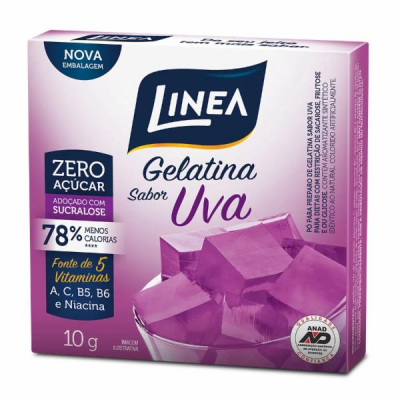 GELATINA LINEA UVA ZERO 10G