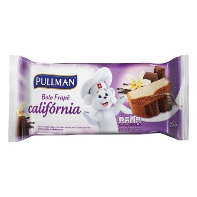 BOLO PULLMAN FRAPPE CALIFORNIA BAUNILHA CHOCOLATE 250G