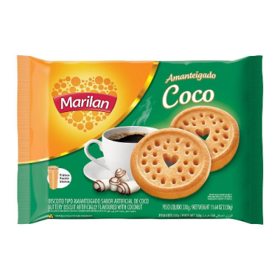 BISCOITO MARILAN AMANTEIGADO COCO 330GR