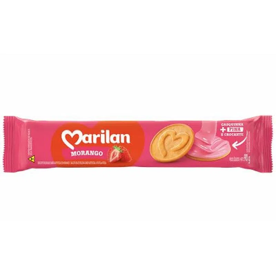 BISCOITO RECHEADO MARILAN MORANGO 90G