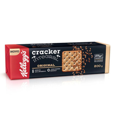 BISCOITO KELLOGG'S CRACKER INTEGRAL 200 GRAMAS