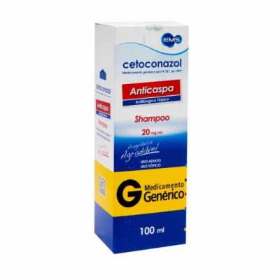 SHAMPOO CETOCONAZOL ANTICASPA 20 MG/G GENÉRICO EMS 100 ML