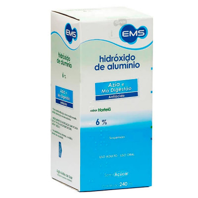 HIDROXIDO ALUMINIO 240ML AZIA E MÁ DIGESTÃO EMS