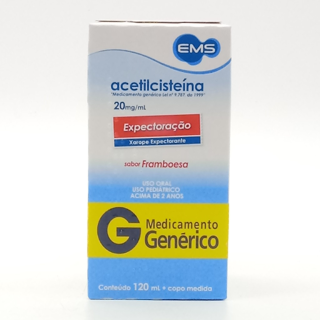 ACETILCISTEINA 20MG GENÉRICO XAROPE PEDIÁTRICO 120ML