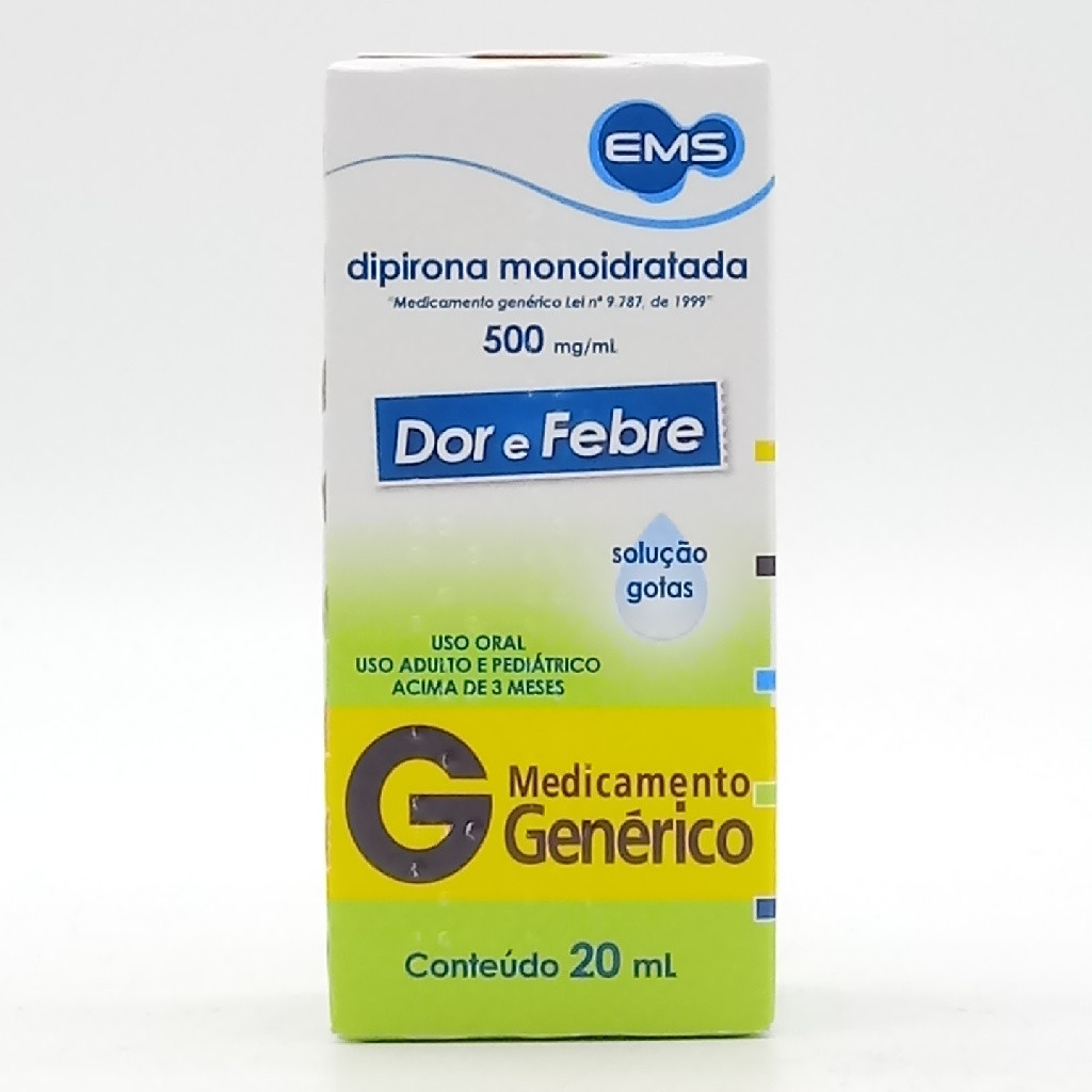 DIPIRONA 20ML GOTAS GENÉRICO EMS