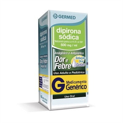 DIPIRONA SÓDICA 500MG GENÉRICO 20ML