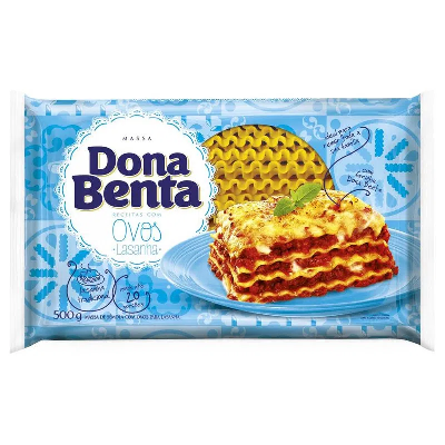 MASSA PARA LASANHA DONA BENTA 500G