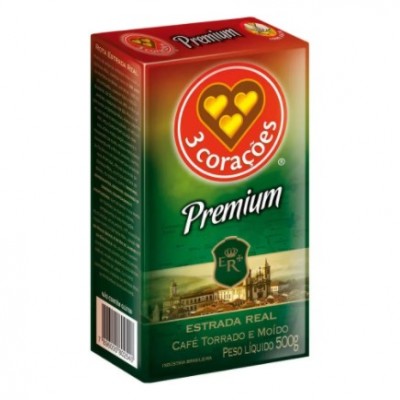 CAFÉ 3 CORAÇÕES PREMIUM VÁCUO 500G