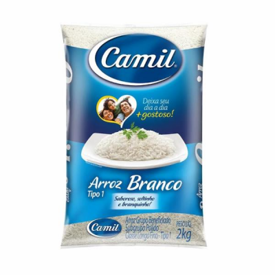 ARROZ BRANCO CAMIL 2KG