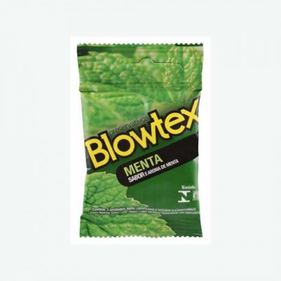 PRESERVATIVO BLOWTEX MENTA 3 UNIDADES