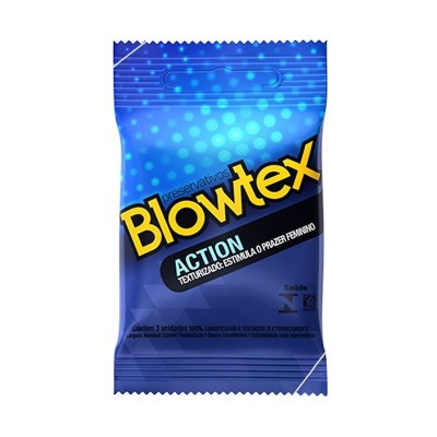 PRESERVATIVO BLOWTEX ACTION 3 UNIDADES