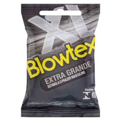 PRESERVATIVO BLOWTEX EXTRA GRANDE 3 UNIDADES