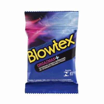 PRESERVATIVO BLOWTEX ORGAZMAX+ 3 UNIDADES