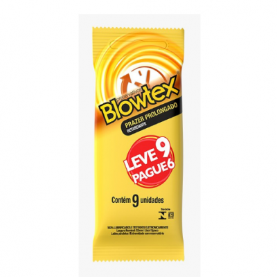 PRESERVATIVO BLOWTEX RETARDANTE 9 UNIDADES