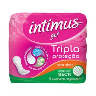 ABSORVENTE INTIMUS GEL SECA SEM ABAS 8 UNIDADES