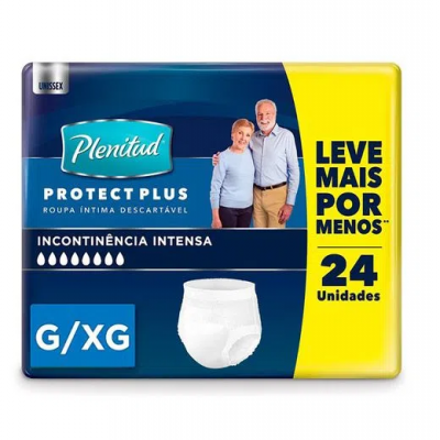 ROUPA ÍNTIMA PLENITUD PROTECT PLUS G/XG 24 UNIDADES