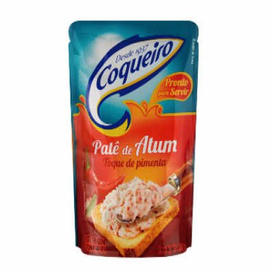 PATÊ DE ATUM COQUEIRO COM TOQUE DE PIMENTA SACHÊ 170G