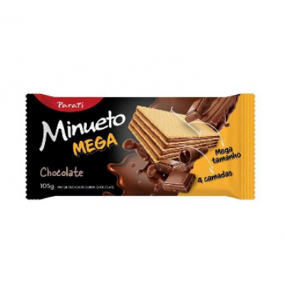 WAFER MINUETO MEGA CHOCOLATE 105G