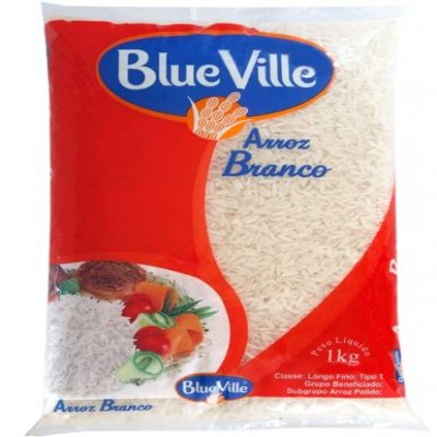 ARROZ BRANCO BLUE VILLE TP1 1KG