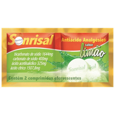 SONRISAL 2 COMPRIMIDOS EFERVESCENTES SABOR LIMÃO